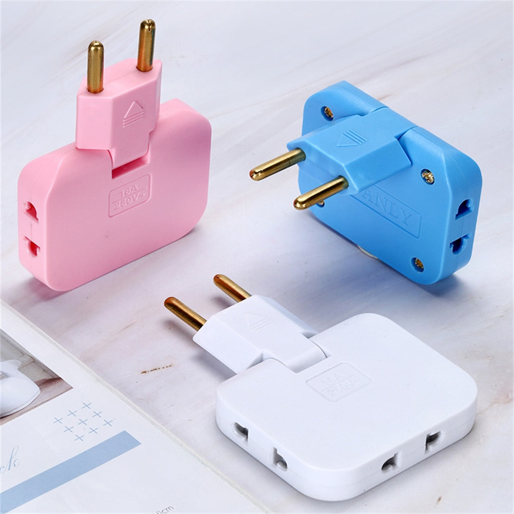 Eu plug in adapter (3 stekkers in 1)